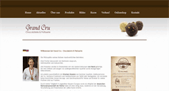 Desktop Screenshot of chocolateriegrandcru.de